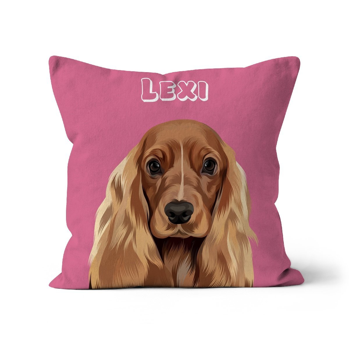 Pet Portraits | Modern: Custom One Pet Pillow (Half Body) | Paw & Glory