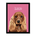 Modern: Custom One Pet Portrait (Half Body)
