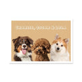 Modern: Custom Three Pet Poster (Half Body)