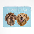Modern: Custom Two Pet Blanket