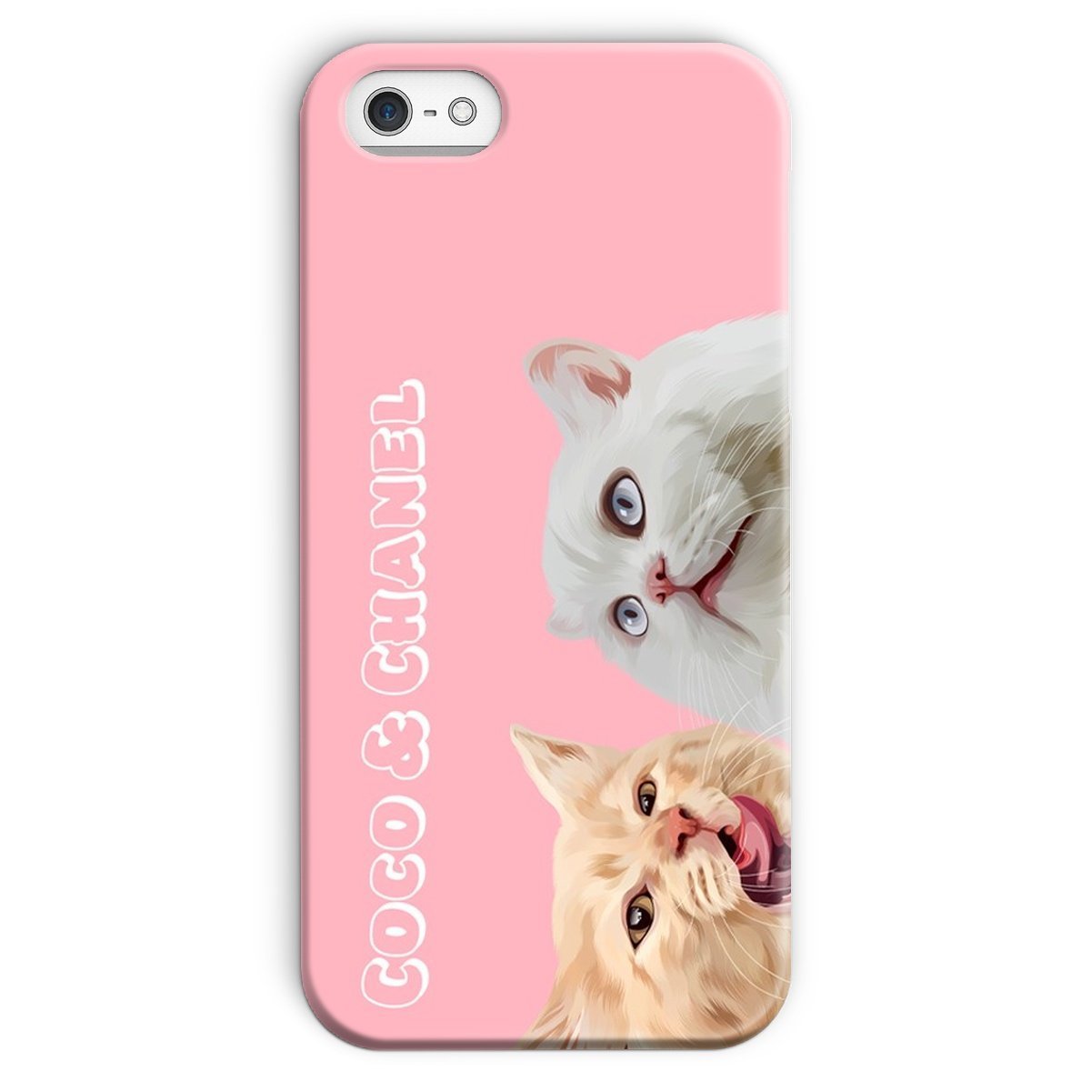 Pet Portraits | Modern: Custom Two Pet Phone Case (Half Body) | Paw & Glory