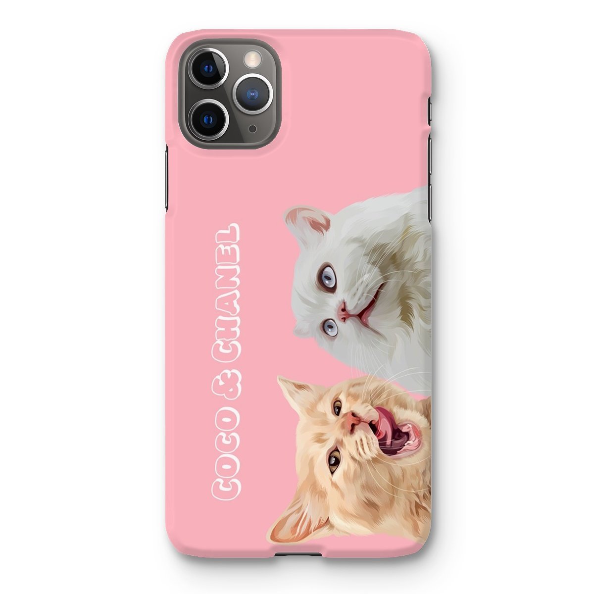 Pet Portraits | Modern: Custom Two Pet Phone Case (Half Body) | Paw & Glory