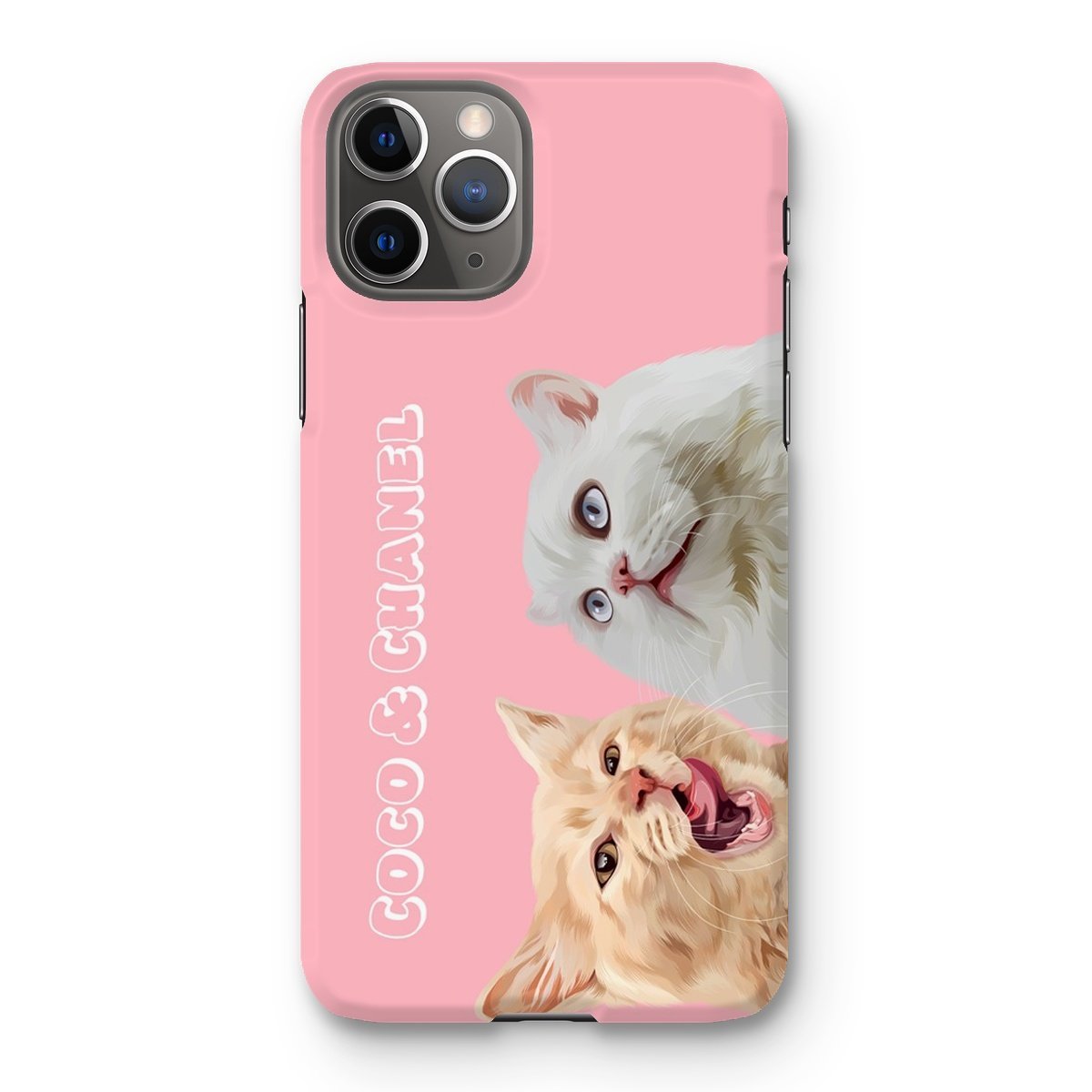 Pet Portraits | Modern: Custom Two Pet Phone Case (Half Body) | Paw & Glory
