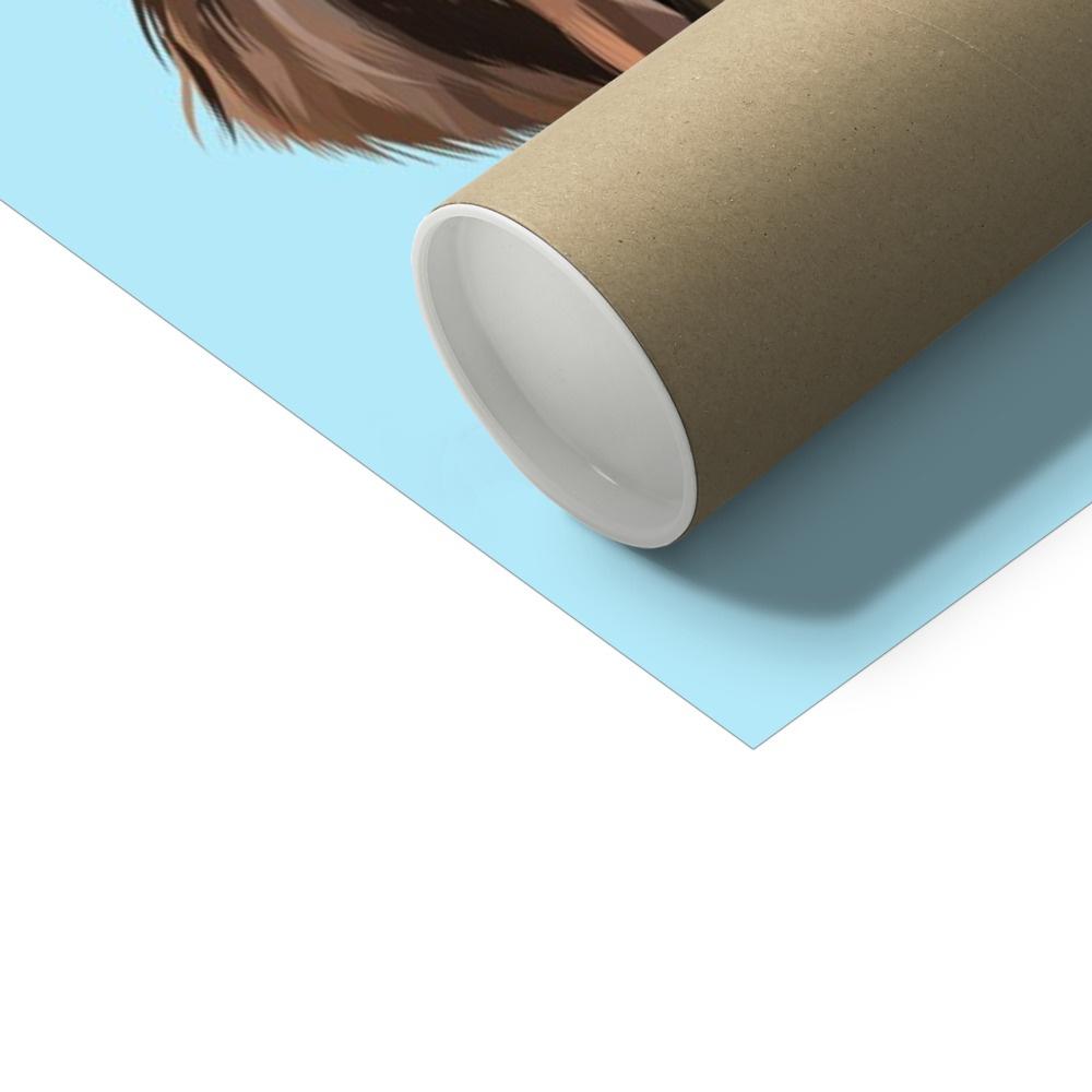 Modern: Custom Two Pet Poster - Paw & Glory - Dog Portraits - Pet Portraits
