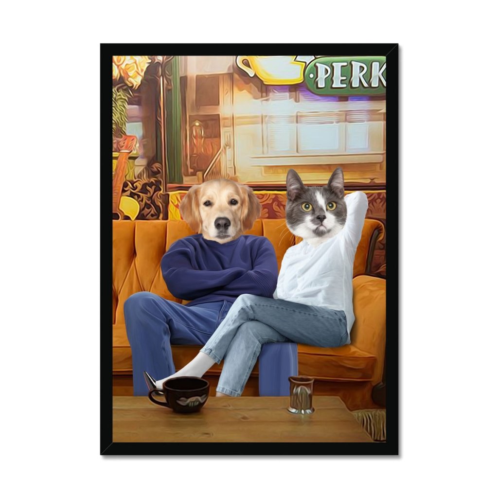 Pet Portraits | Monica & Chandler (Friends Inspired): Custom Pet Portrait | Paw & Glory