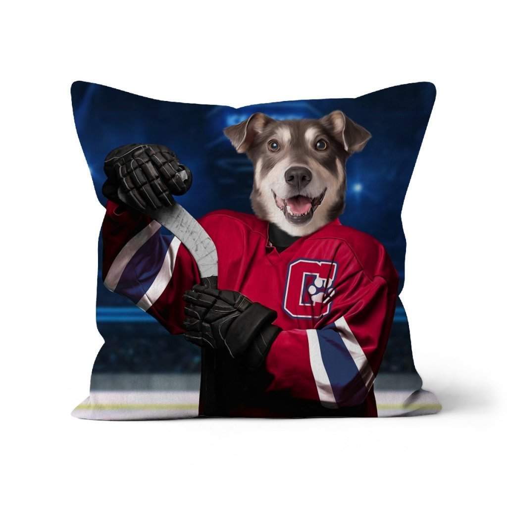 Pet Portraits | Montreal Pawnadiens: Custom Pet Pillow | Paw & Glory