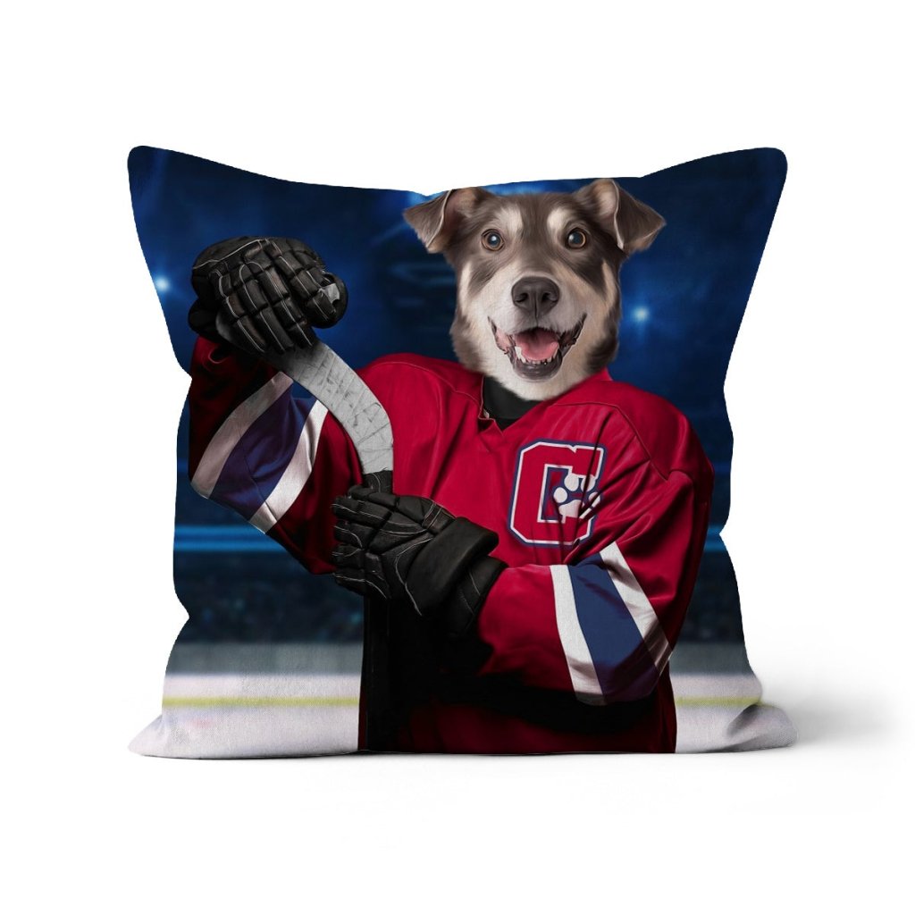 Pet Portraits | Montreal Pawnadiens: Custom Pet Pillow | Paw & Glory