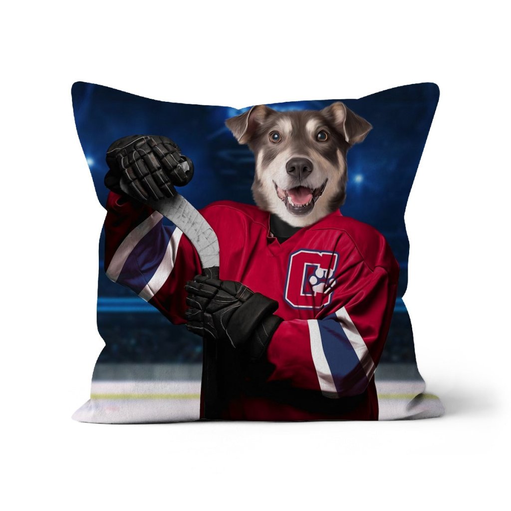 Pet Portraits | Montreal Pawnadiens: Custom Pet Pillow | Paw & Glory