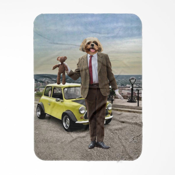 Silent Comedy Gentleman Custom Pet Blanket | Pet Lover Gift | Paw & Glory