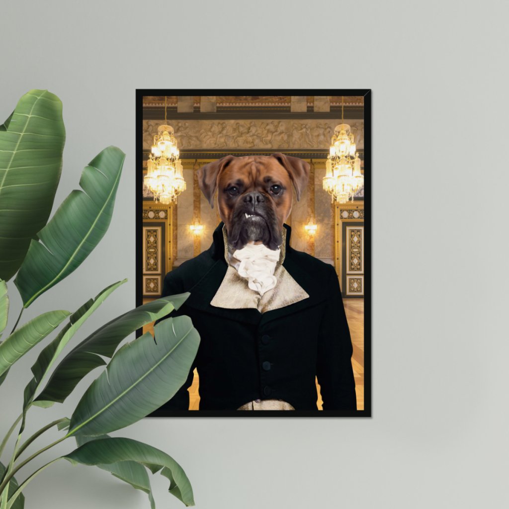 Pet Portraits | Mr Warleggan (Poldark Inspired): Custom Pet Portrait | Paw & Glory