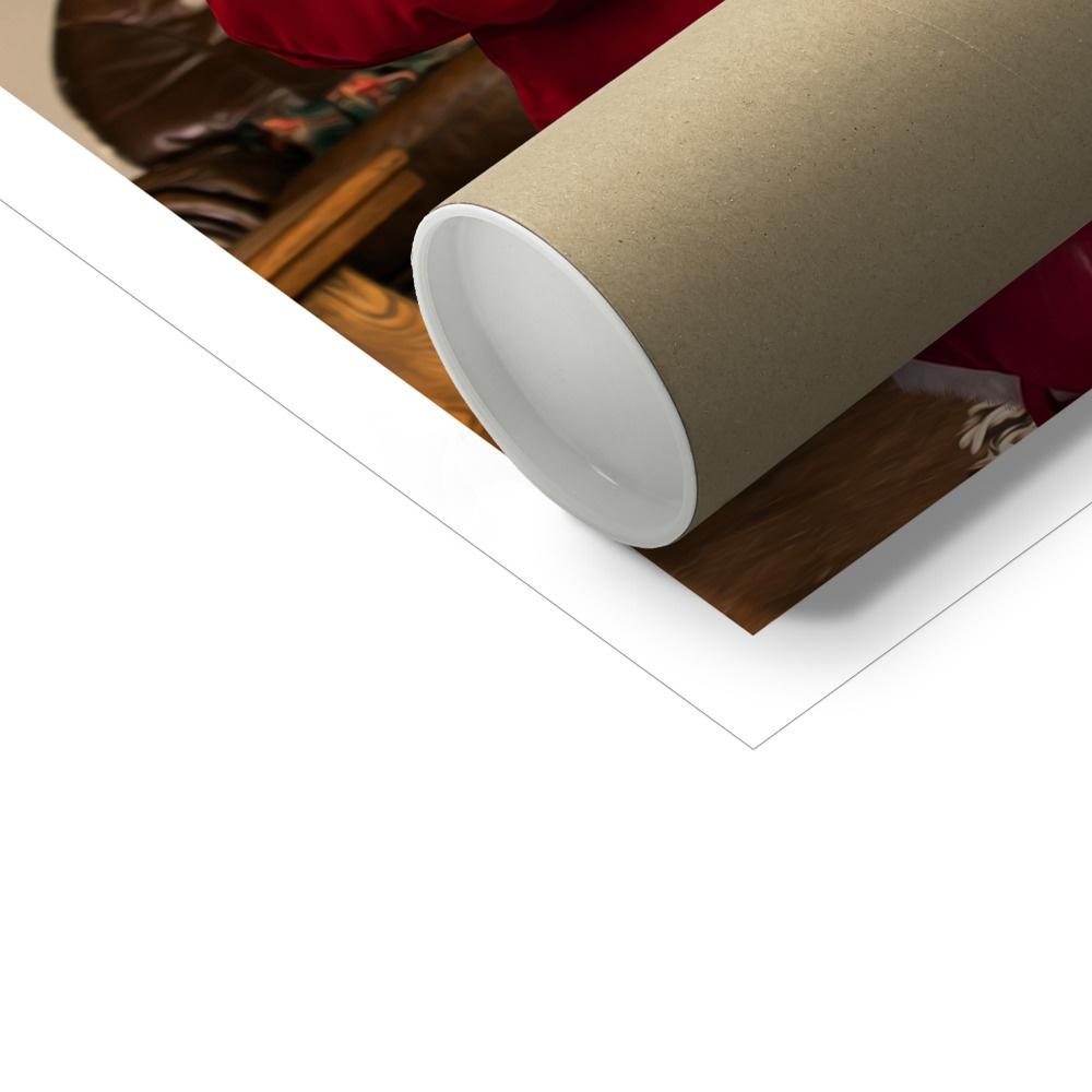 Pet Portraits | Mrs Claus: Custom Pet Poster | Paw & Glory