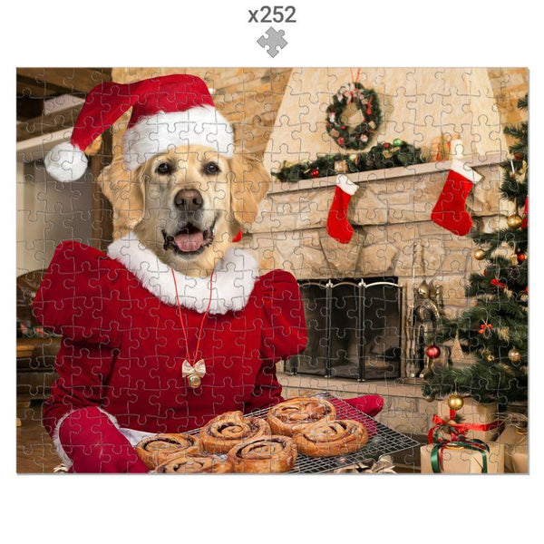 Mrs Claus: Custom Pet Puzzle - Paw & Glory - Dog Portraits - Pet Portraits