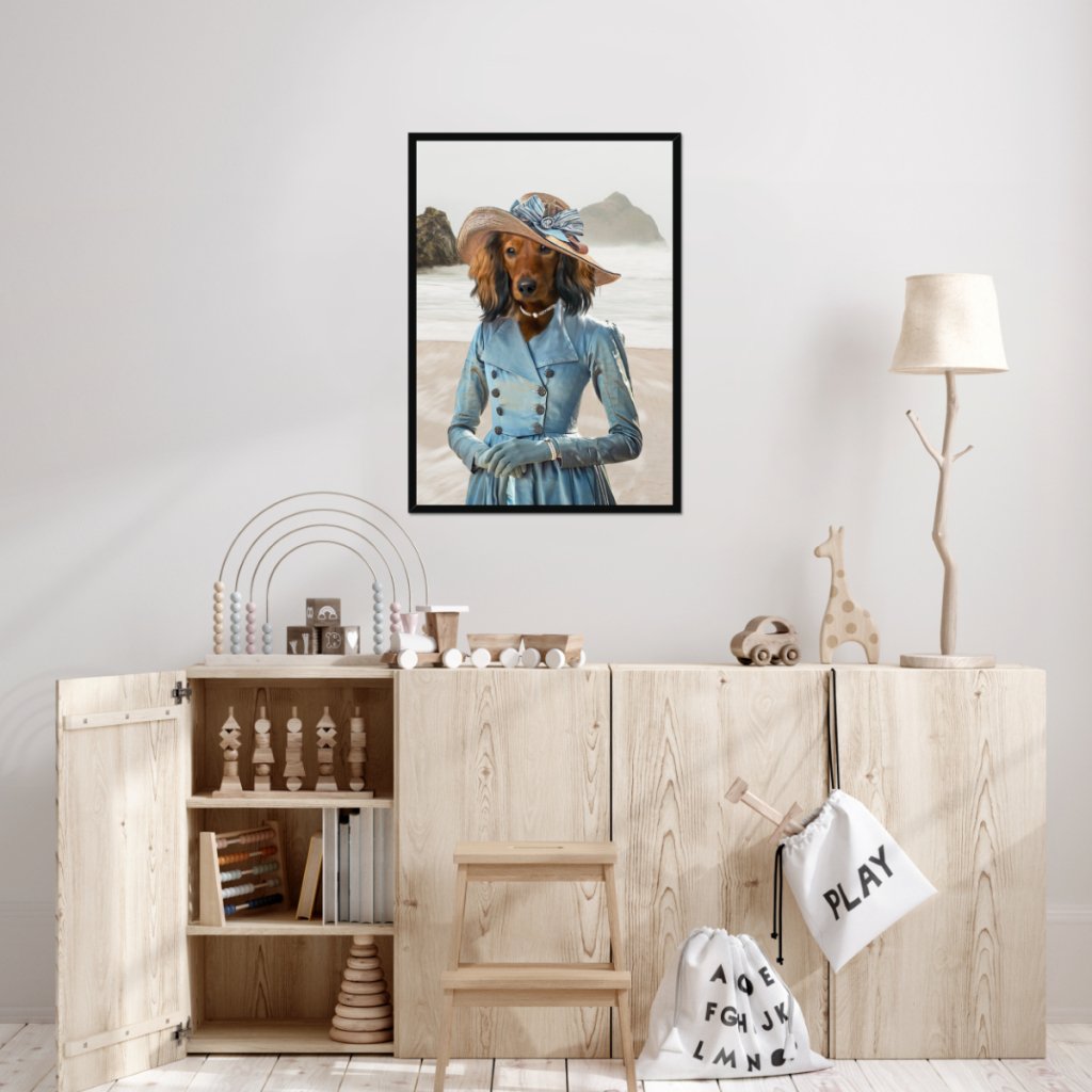 Pet Portraits | Mrs Warleggan (Poldark Inspired): Custom Pet Portrait | Paw & Glory