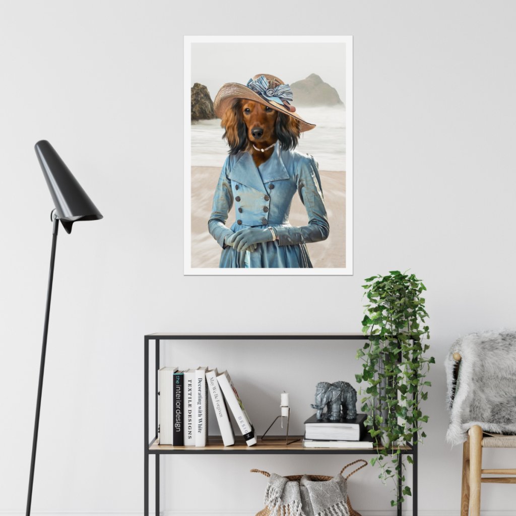 Mrs Warleggan (Poldark Inspired): Custom Pet Poster - Paw & Glory - Dog Portraits - Pet Portraits