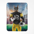 Muttsburgh Steeler: Custom Pet Blanket