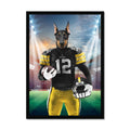 Muttsburgh Steeler: Custom Pet Portrait