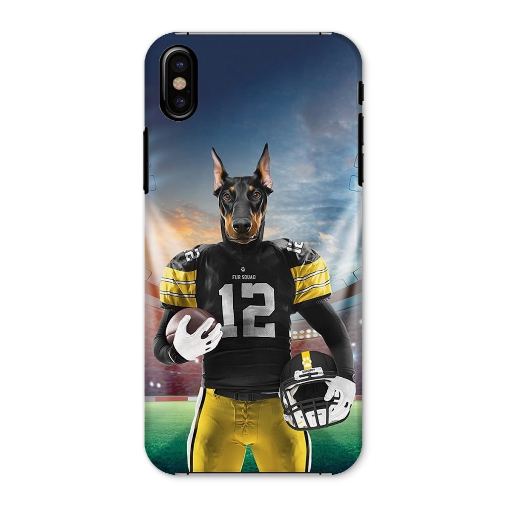 Pet Portraits | Muttsburgh Steeler: Custom Pet Snap Phone Case | Paw & Glory