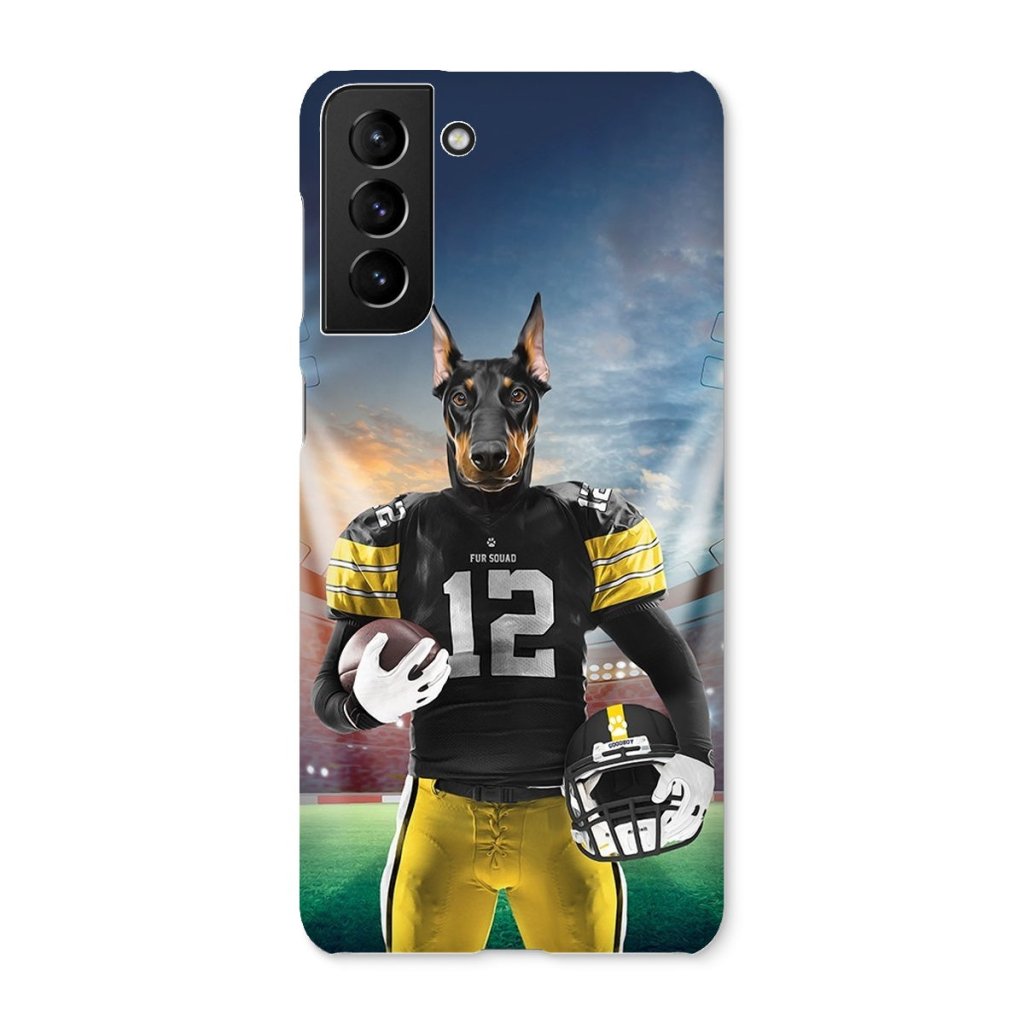 Pet Portraits | Muttsburgh Steeler: Custom Pet Snap Phone Case | Paw & Glory