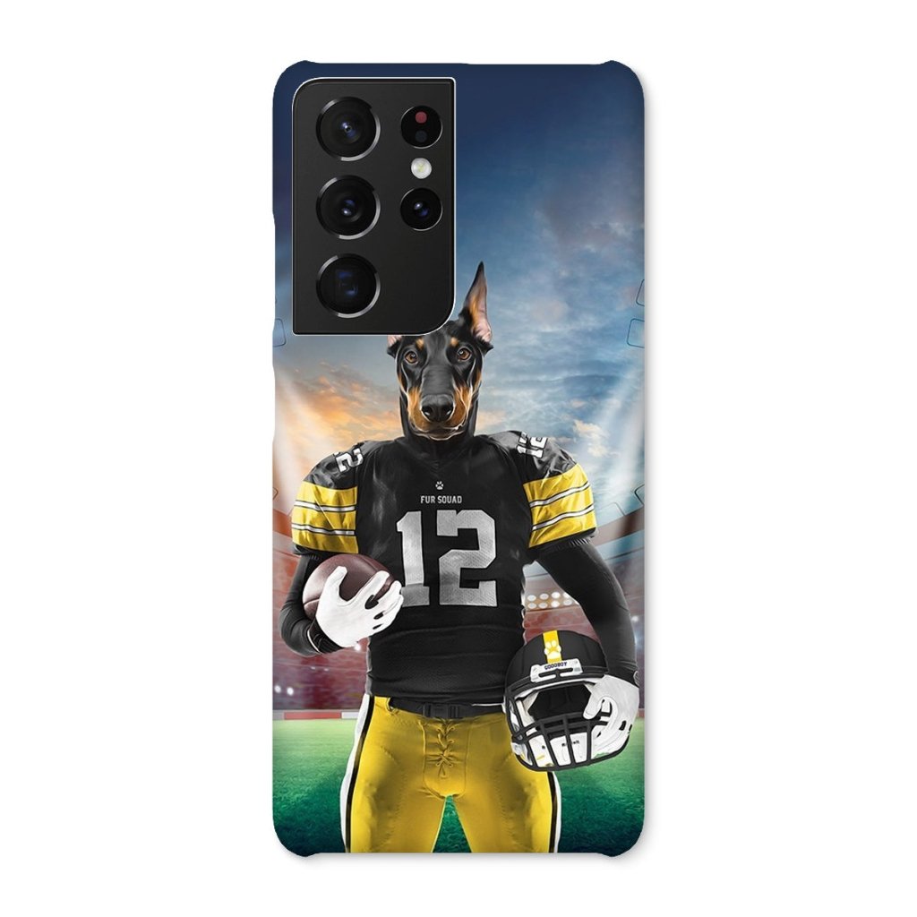 Pet Portraits | Muttsburgh Steeler: Custom Pet Snap Phone Case | Paw & Glory