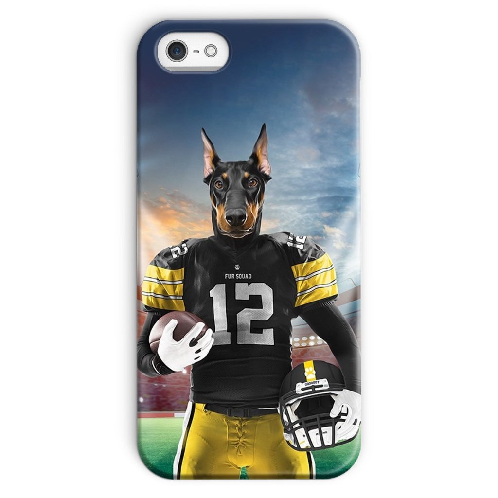 Pet Portraits | Muttsburgh Steeler: Custom Pet Snap Phone Case | Paw & Glory