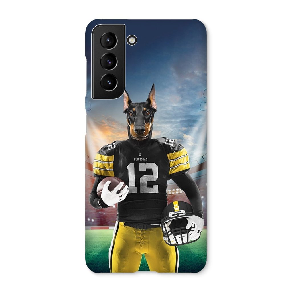 Pet Portraits | Muttsburgh Steeler: Custom Pet Snap Phone Case | Paw & Glory