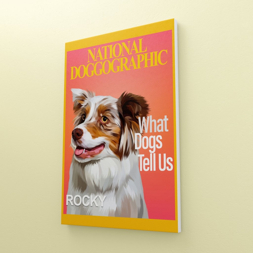 Pet Portraits | National Doggographic: Custom Pet Canvas | Paw & Glory