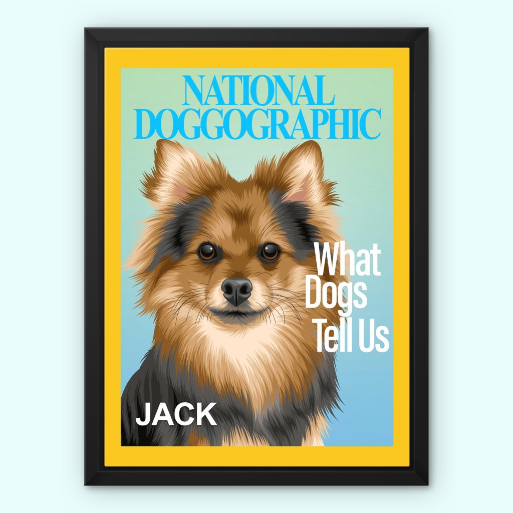Pet Portraits | National Doggographic: Custom Pet Canvas | Paw & Glory