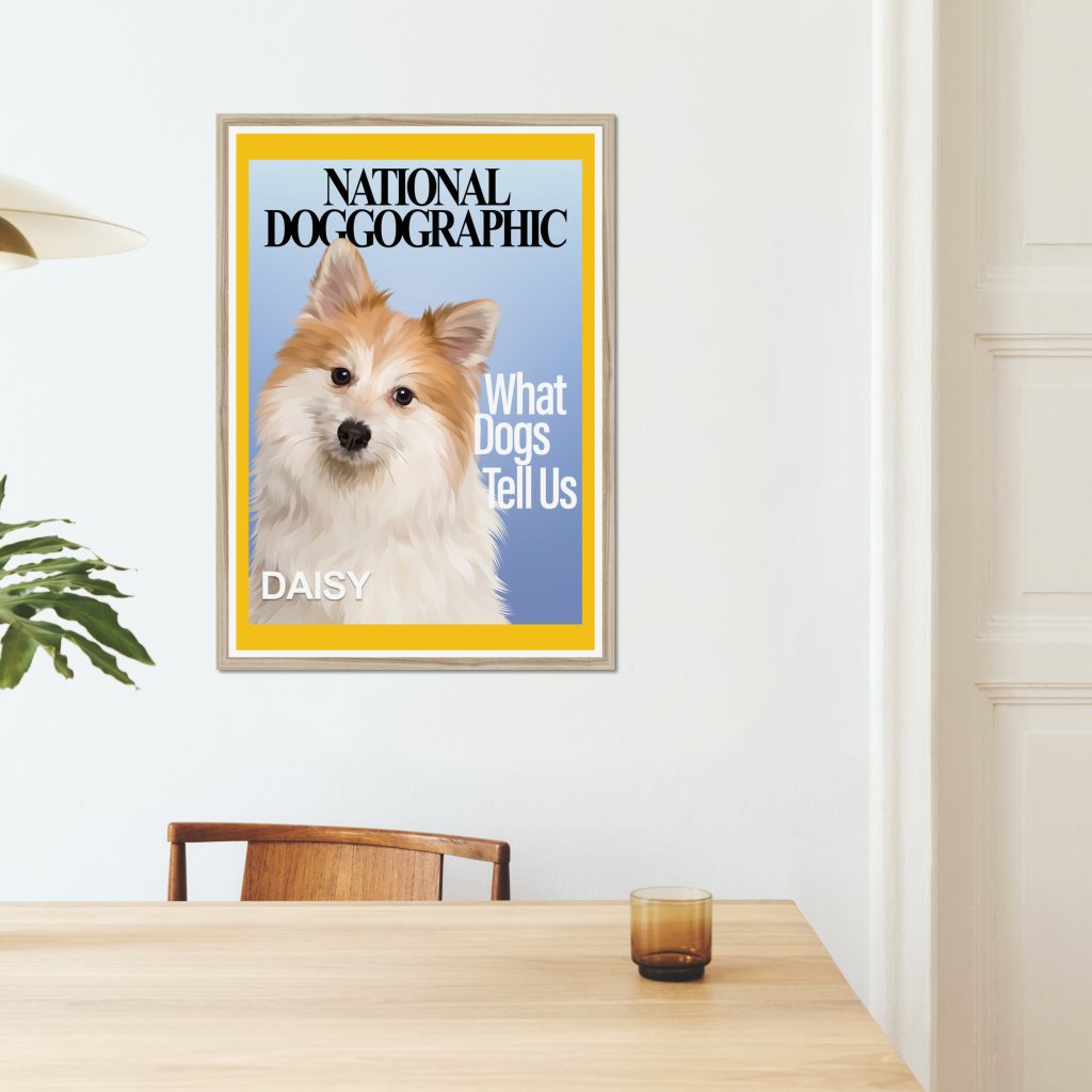 Pet Portraits | National Doggographic: Custom Pet Portrait | Paw & Glory