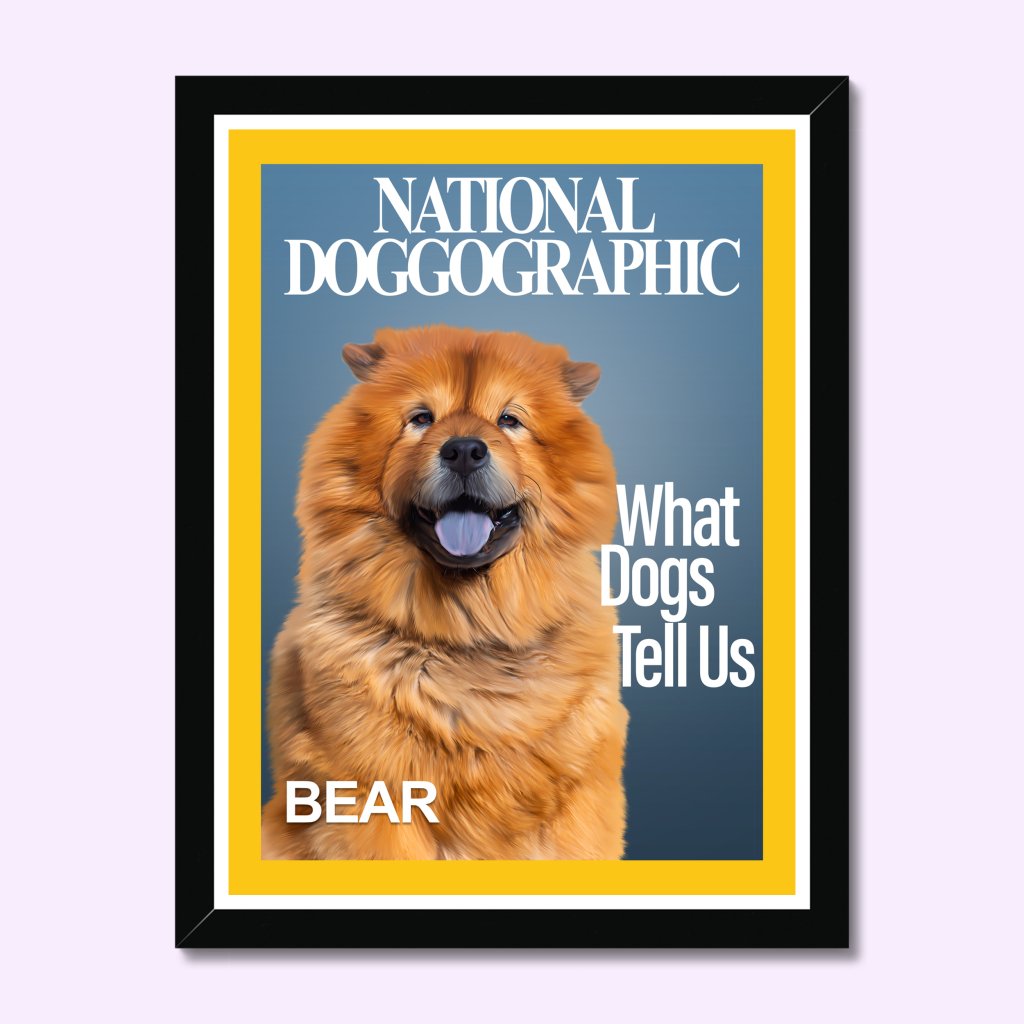 Pet Portraits | National Doggographic: Custom Pet Portrait | Paw & Glory