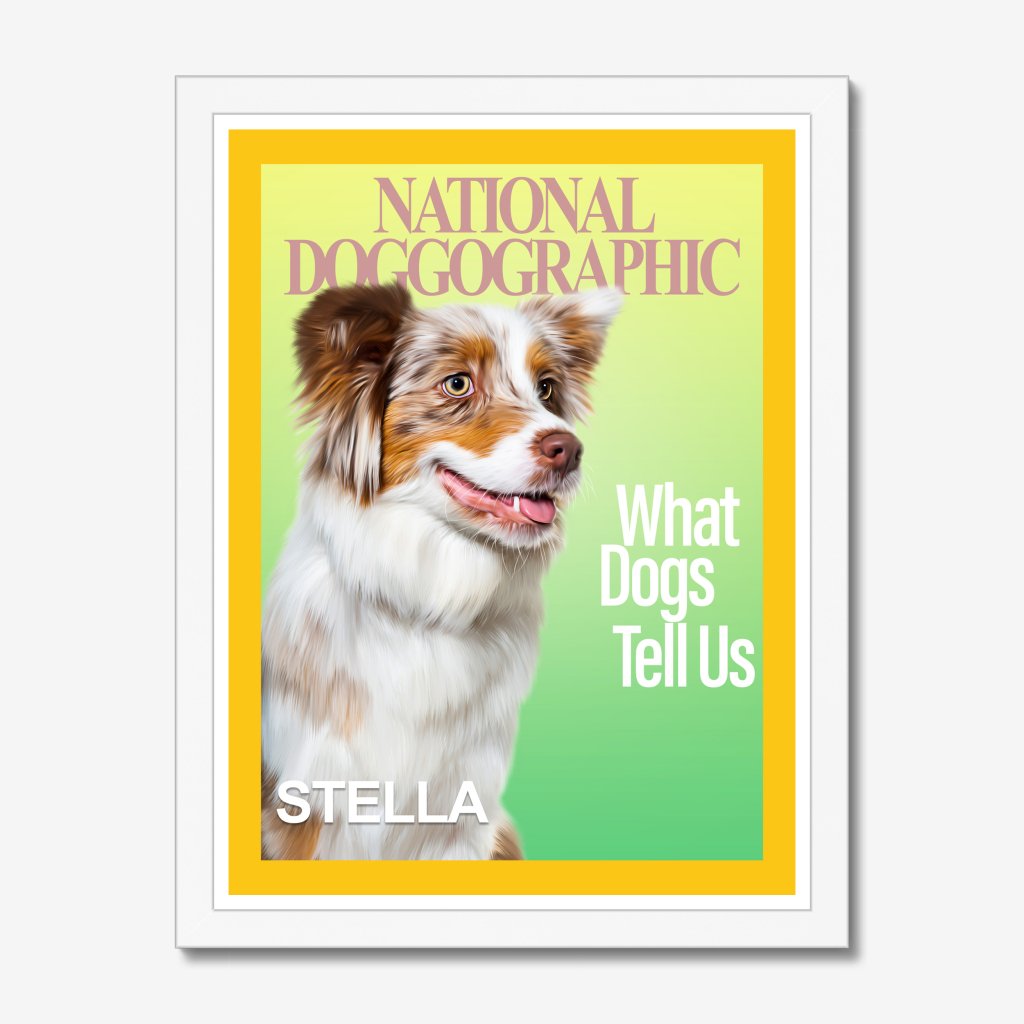 Pet Portraits | National Doggographic: Custom Pet Portrait | Paw & Glory