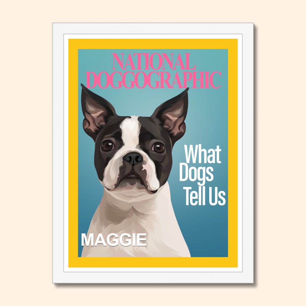 Pet Portraits | National Doggographic: Custom Pet Portrait | Paw & Glory