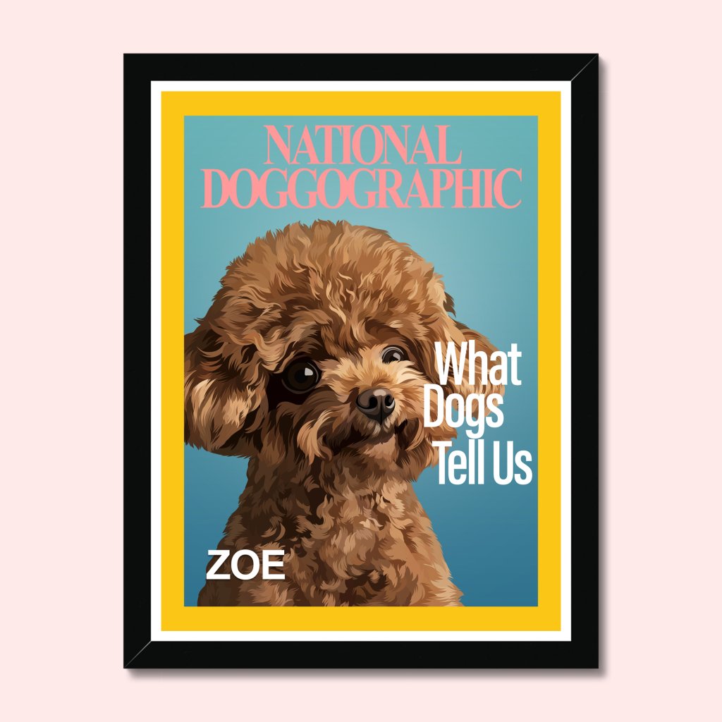 Pet Portraits | National Doggographic: Custom Pet Portrait | Paw & Glory