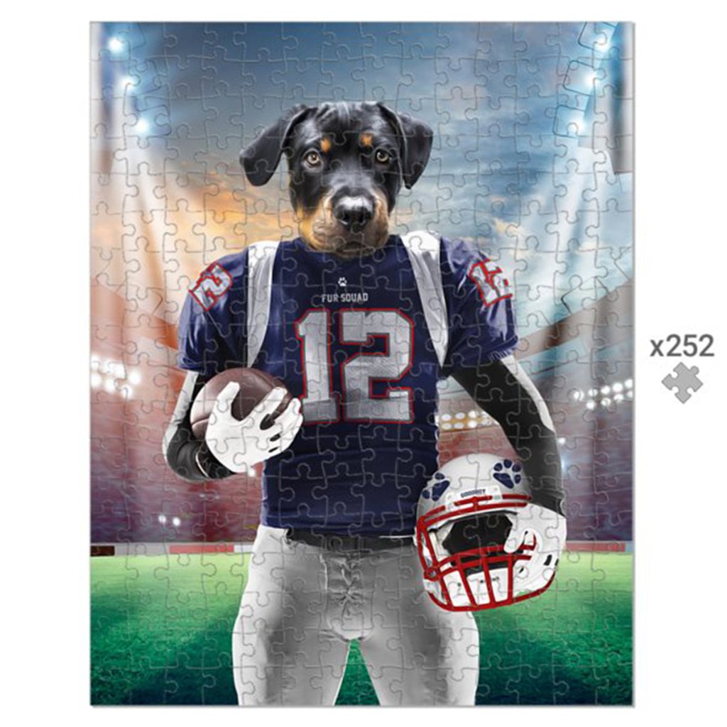 Pet Portraits | New England Pawtriots: Custom Pet Puzzle | Paw & Glory