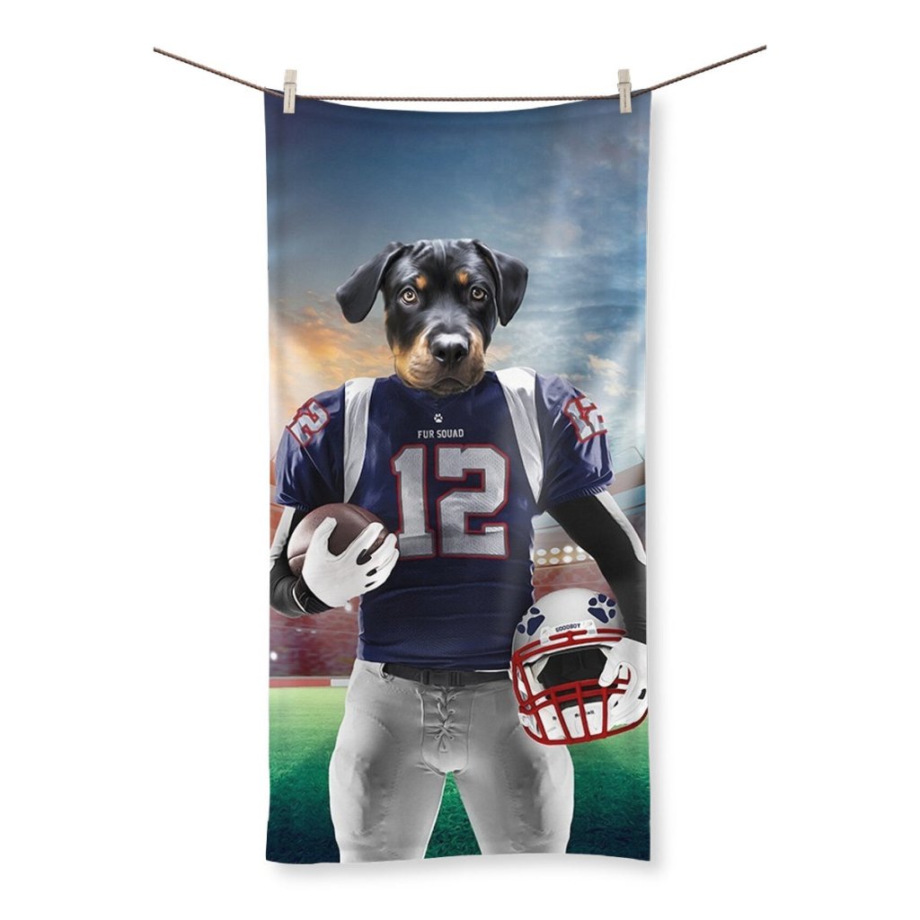 Pet Portraits | New England Pawtriots: Custom Pet Towel | Paw & Glory
