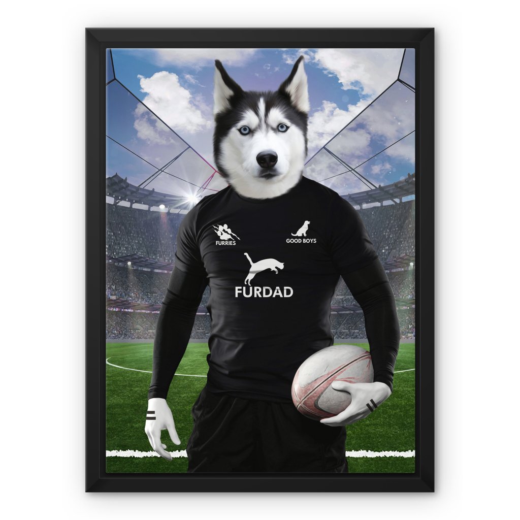 Pet Portraits | New Zealand Rugby Team: Custom Pet Canvas | Paw & Glory