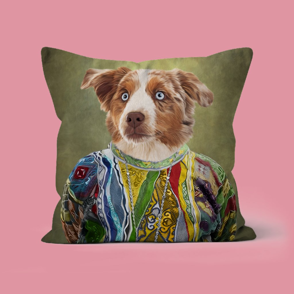 Pet Portraits | Notorious D.O.G: Custom Pet Pillow | Paw & Glory