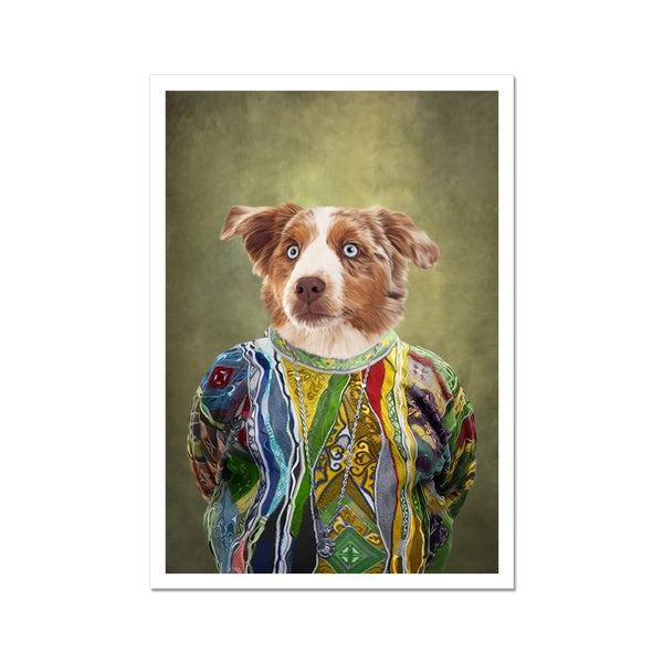 Notorious D.O.G: Custom Pet Poster | royal pet portrait | Paw & Glory