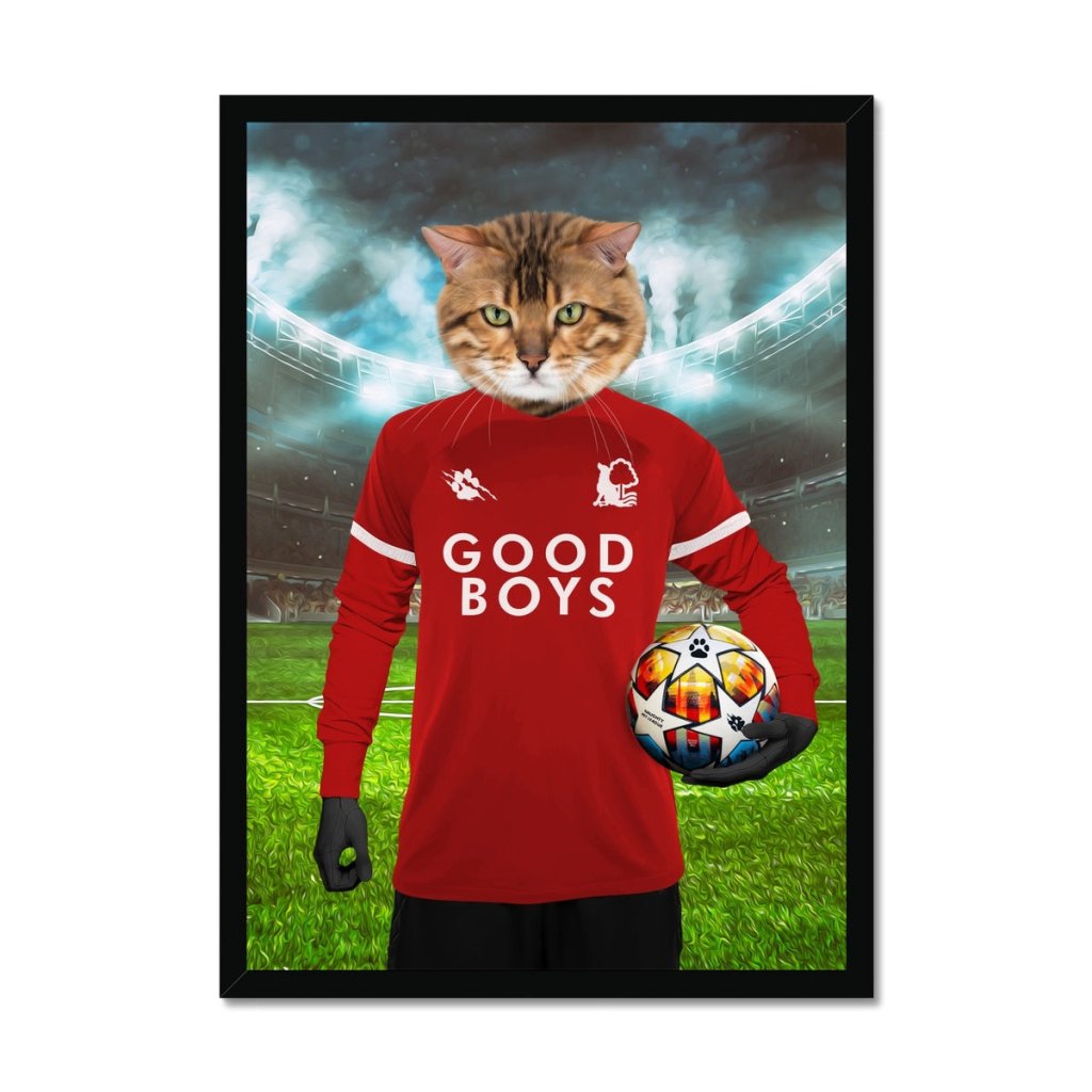 Pet Portraits | Nottingham Furrest Football Club: Custom Pet Portrait | Paw & Glory