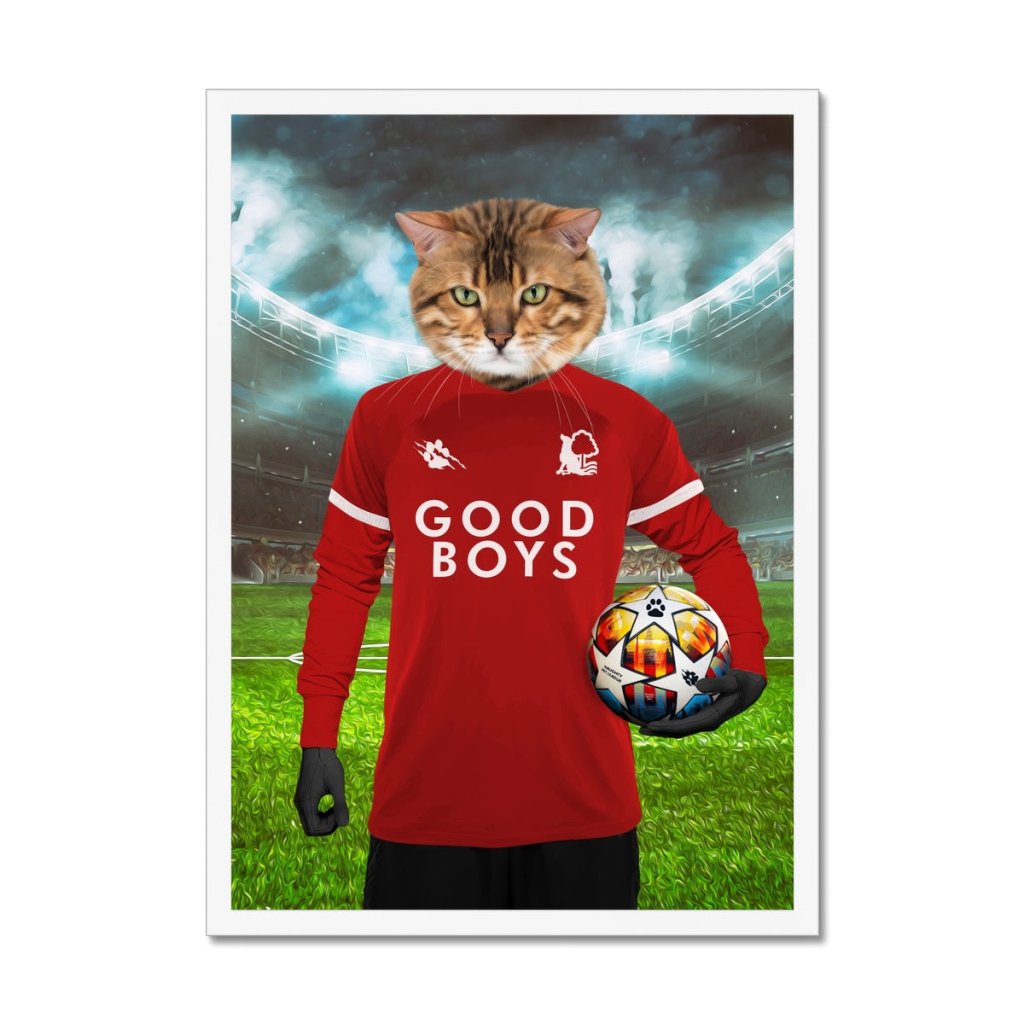 Pet Portraits | Nottingham Furrest Football Club: Custom Pet Portrait | Paw & Glory