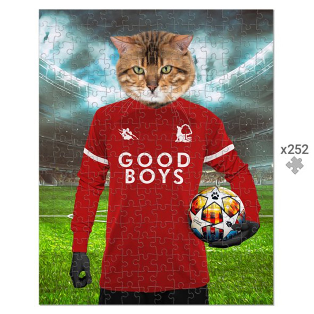 Pet Portraits | Nottingham Furrest Football Club: Custom Pet Puzzle | Paw & Glory