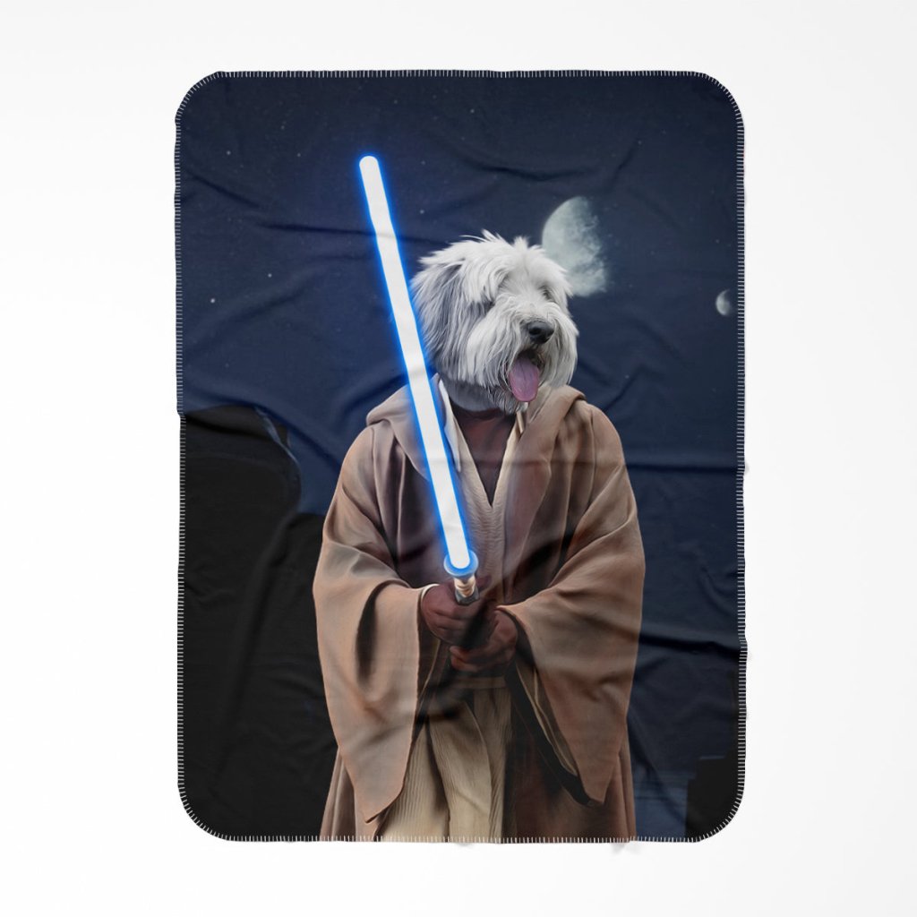 Pet Portraits | Obi Wan Kanobi (Star Wars Inspired): Custom Pet Blanket | Paw & Glory