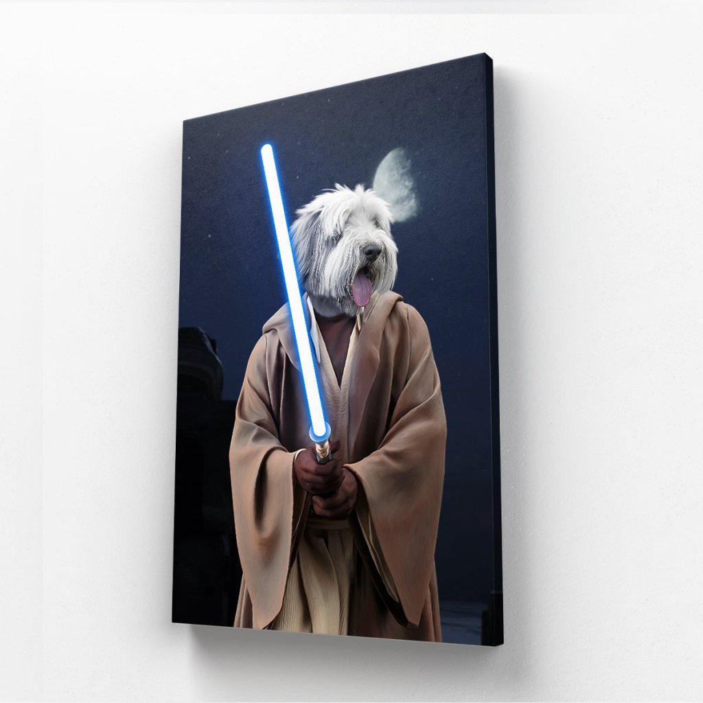Pet Portraits | Obi Wan Kanobi (Star Wars Inspired): Custom Pet Canvas | Paw & Glory