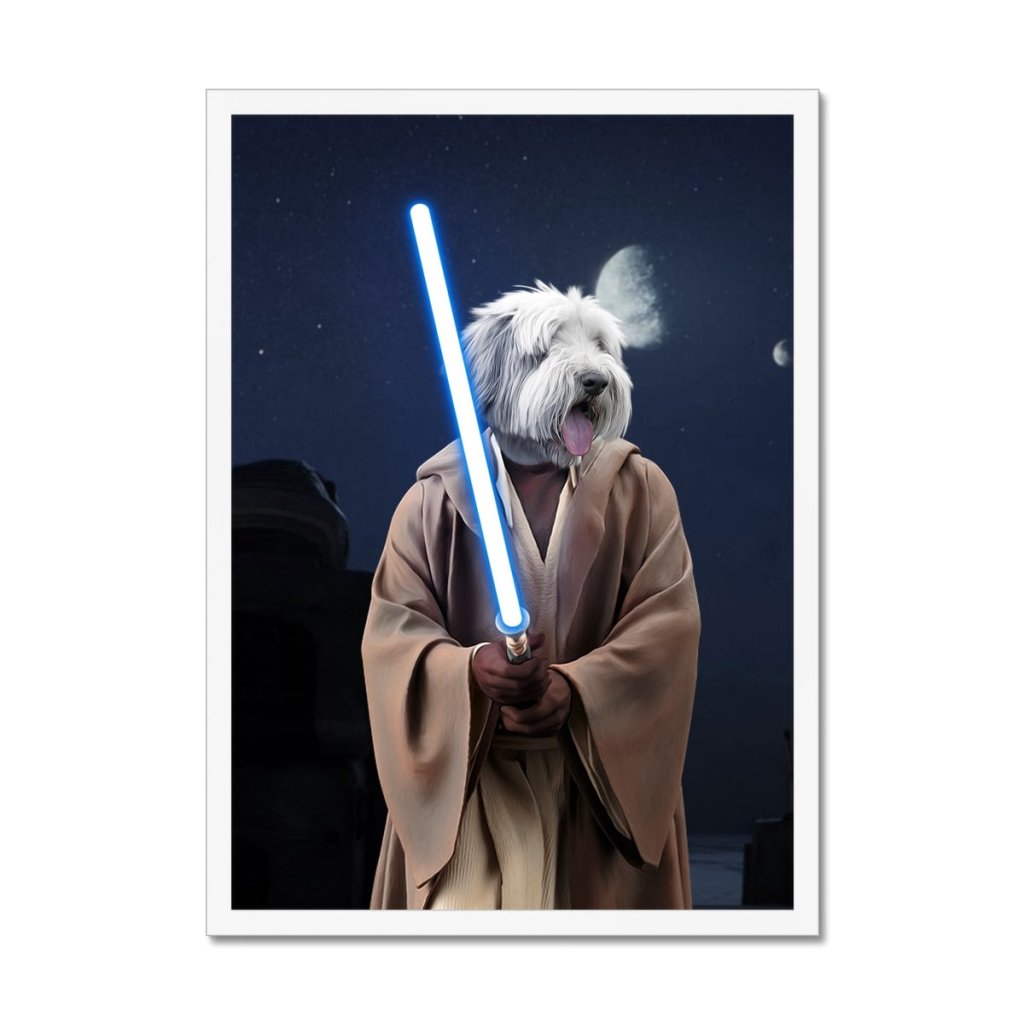 Pet Portraits | Obi Wan Kanobi (Star Wars Inspired): Custom Pet Portrait | Paw & Glory