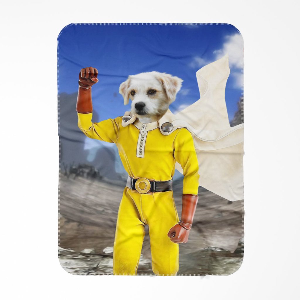 Pet Portraits | One Punch Man: Custom Pet Blanket | Paw & Glory