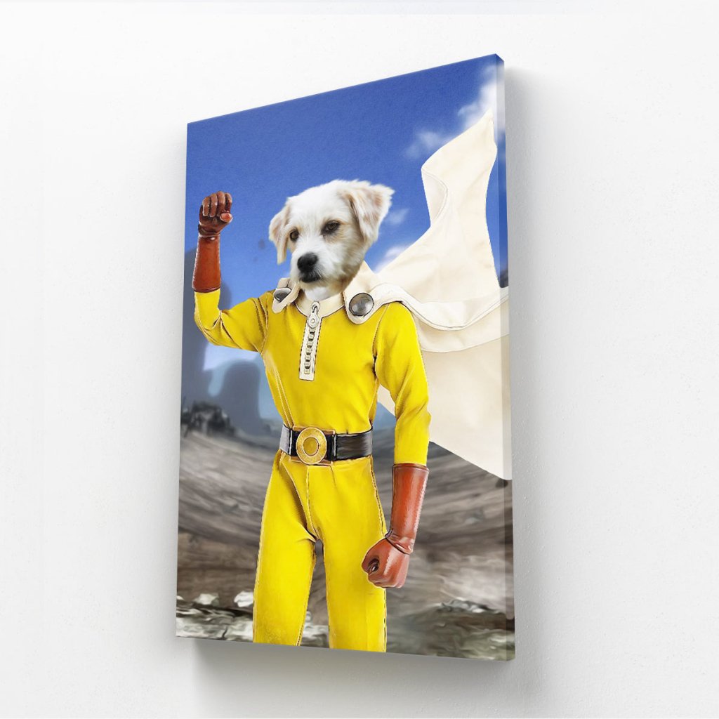 Pet Portraits | One Punch Man: Custom Pet Canvas | Paw & Glory
