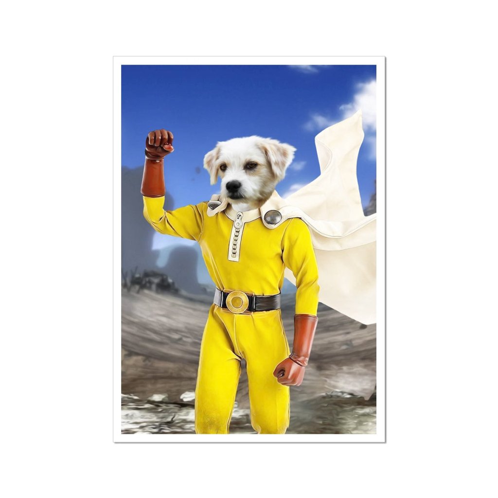 Pet Portraits | One Punch Man: Custom Pet Poster | Paw & Glory