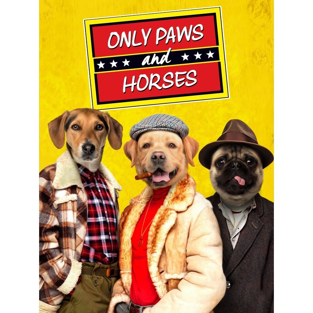 Pet Portraits | Only Paws and Horses 3: Custom Digital Download Pet Portrait | Paw & Glory