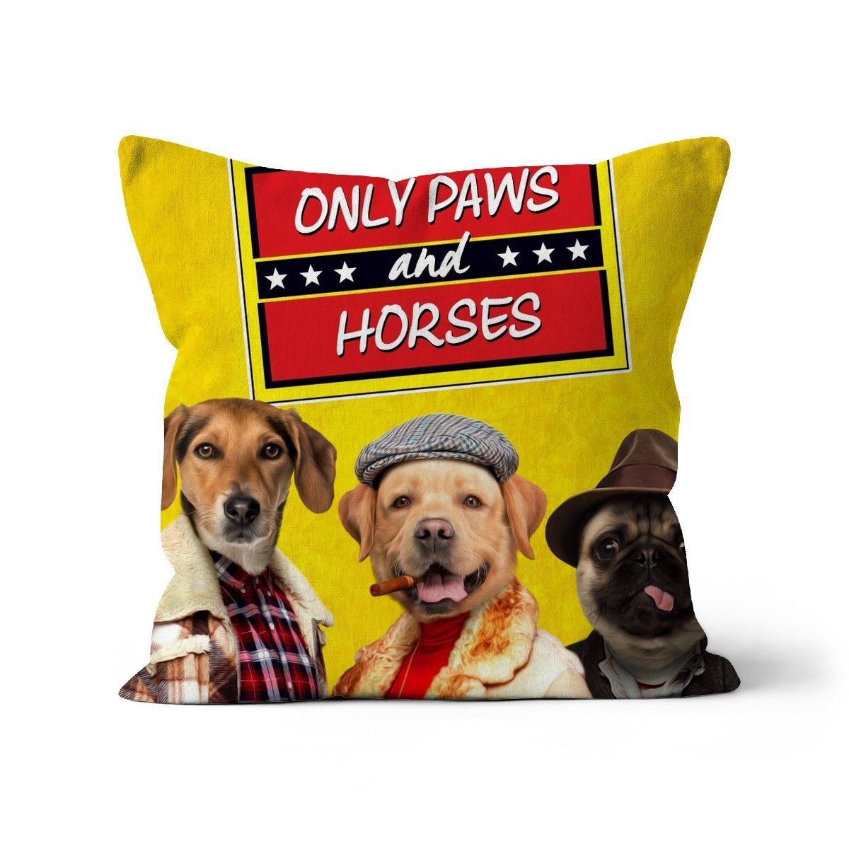 Pet Portraits | Only Paws and Horses 3: Custom Pet Pillow | Paw & Glory