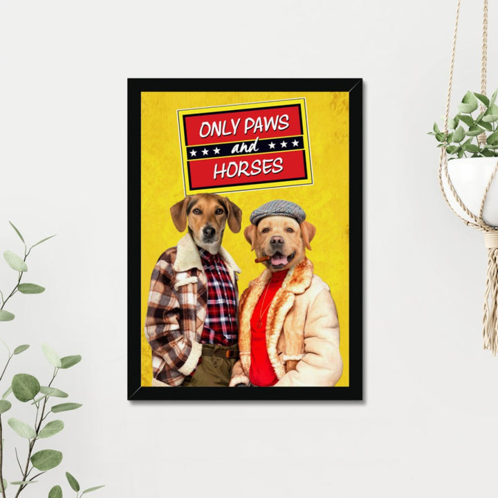 Cheeky Market Trader Duo Custom Pet Portrait | Custom Pet Portrait | Paw & Glory