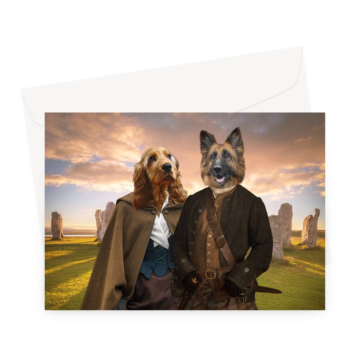 Pet Portraits | Outlander: Custom Pet Greeting Card | Paw & Glory